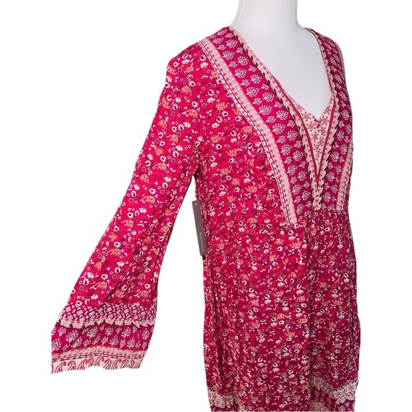 Maeve Isabel Floral Embroidered Pink Dress - Picture 3 of 11